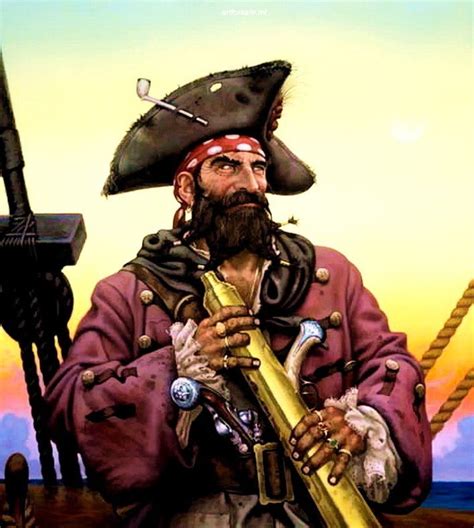Illustrator Don Maitz Paintings 7 Famous Pirates Pirates Pirate Art