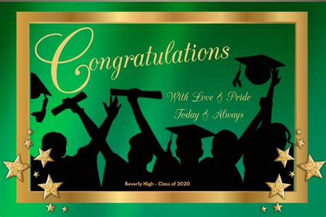 Copy Of Graduation Congratulations Postermywall