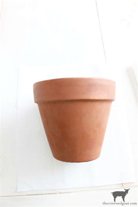 It may seem obvious on how to paint a clay pot: White Washing Terra Cotta Pots with Chalk Paint - The ...