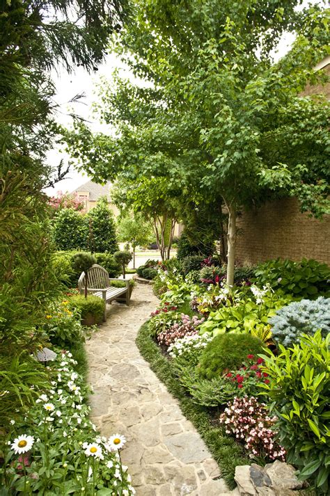 Stone Walkway W Perennial And Seasonal Landscape By Gurleys Azalea