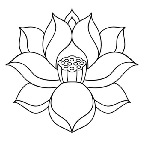 Coloriage Fleur de lotus zen en Ligne Gratuit à imprimer