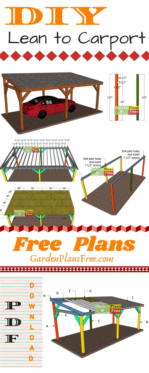 12×24 Lean To Carport Free Diy Plans Artofit