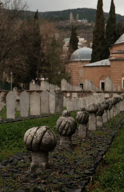 Rows Of Cemetery Tombstones · Free Stock Photo