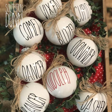 Rae Dunn Inspired Decals For Ornaments Decals Only Rae Dunn Etsy