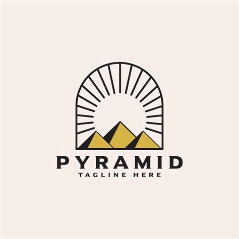 Premium Vector Pyramid Logo Design Vector Template