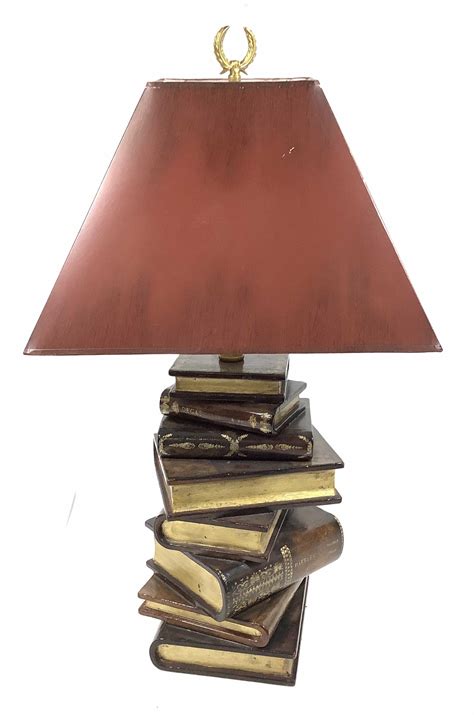 Lot Decorative Stack Of Books Table Lamp
