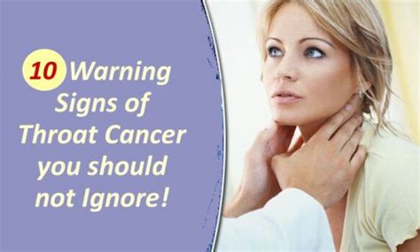 10 Early Signs And Symptoms Of Throat Cancer Should Never Ignore
