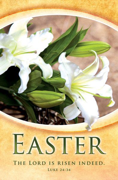 Church Bulletin 11 Easter Risen Indeed Pack Of 100 Easter