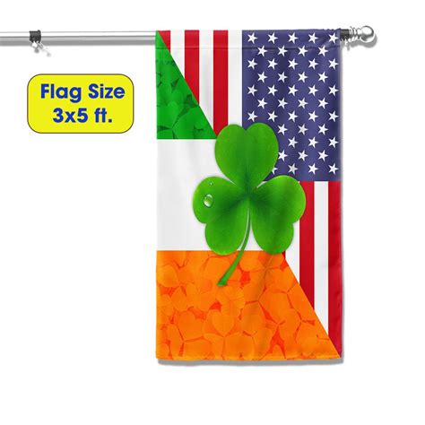 Irish Shamrock American Flag Mln911f Flagwix