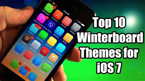 Top 10 Best Winterboard Themes For Ios 7 Iphone Ipod Youtube