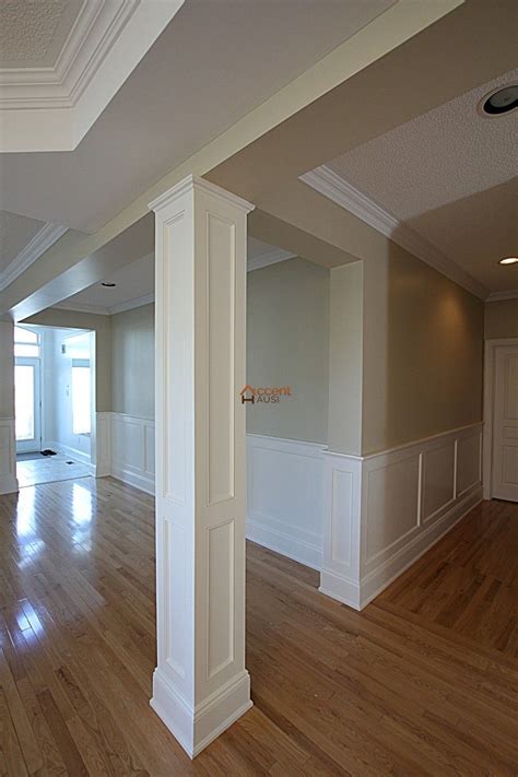 For higher ceiling rooms and larger spaces a size of up to 48″ is a good fit. Traditional Wainscoting in a House, North York ...