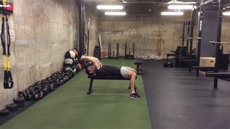 Supine Kettlebell Tricep Skull Crusher Youtube