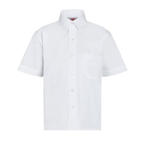 Twin Pack White School Shirts Short Sleeve Superstitch 86