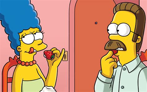 Free Download Homer And Margie Simpsons The Simpsons Marge Simpson Ned