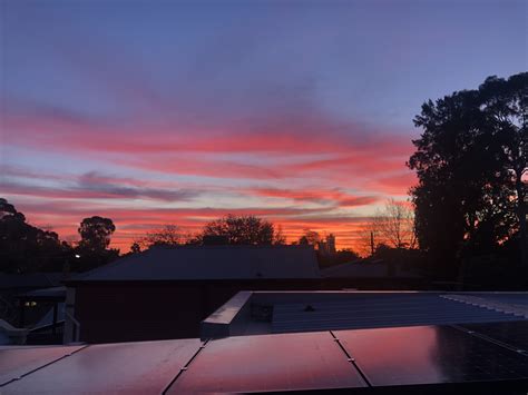 Sunset Estetika Langit Matahari Terbenam Bepergian