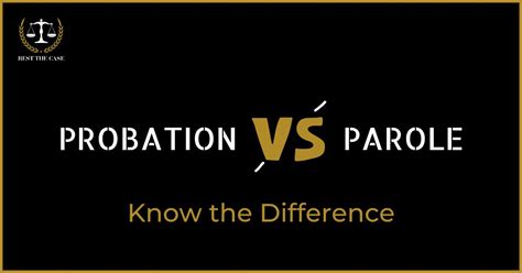 probation vs parole what s the difference