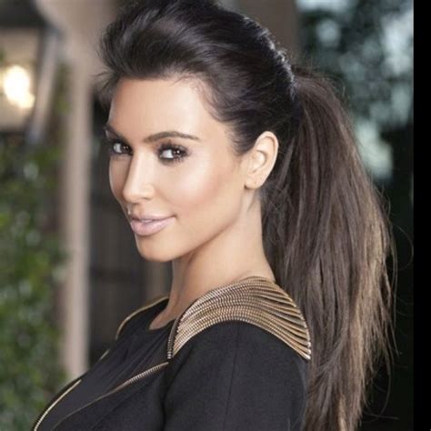 Perfect Ponytail Kim Kardashian Hair Kardashian Hair High Ponytail