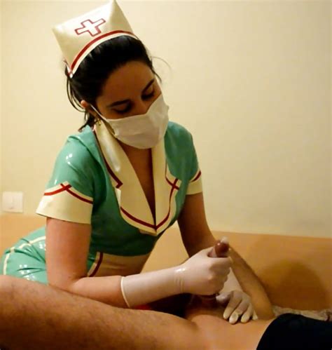 Masked Latex Nurse Surgical Gloves Handjobphoto Preview 3 Pics