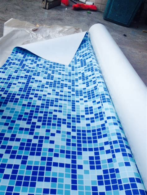 Wholesale High Quality 15mm Thickness Mosaic Blue Color Pvc Swimming