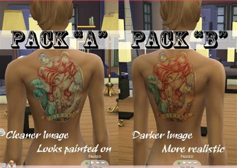 Pin Up Girls Tattoo Pack 16 By Kisafayd At Mod The Sims Sims 4 Updates