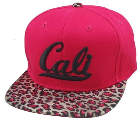 Flat Bill Snapback Hat 3d Cali Hip Hop Hot Pink By Daisysoutlet 2200