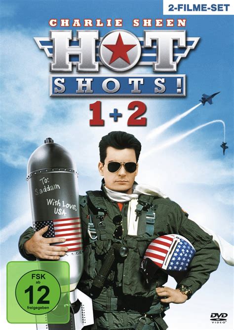 Herr Der Filme Hot Shots 1 2 Charlie Sheen Lloyd Bridges 2 Dvds