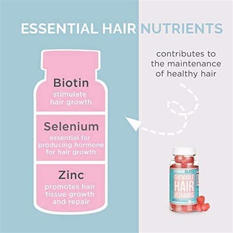 Chewable Hair Vitamins For Hair Growth Anti Hair Loss And Thinning Hair