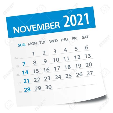 November 2021 Clip Art Best Calendar Example