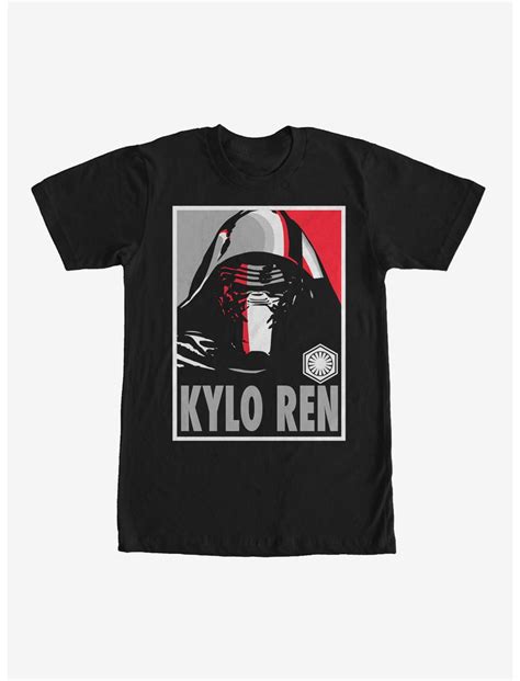 Star Wars The Force Awakens Kylo Ren Poster T Shirt Black Boxlunch
