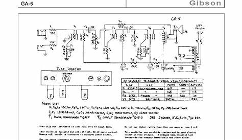 GIBSON GA-5 SCH Service Manual download, schematics, eeprom, repair