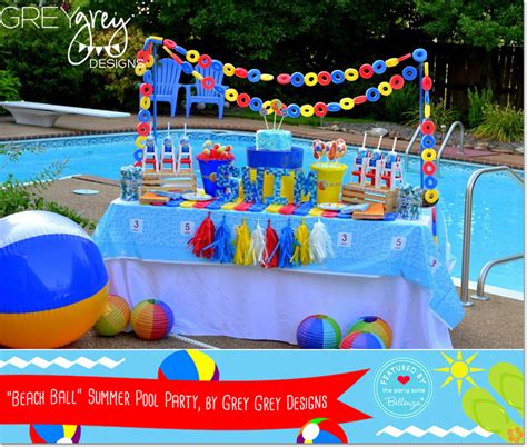 Themed Pool Party Birthday Ideas From 5 Awesome Party Blogs
