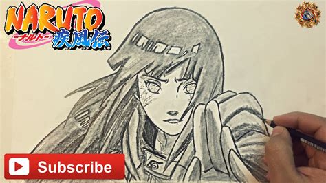 Speed Drawing Hinata Naruto Shippuden Drawing Tutorial Hd Youtube
