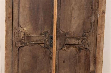 Exquisite Pair Of Arched 19th Century Spanish Carved Wood Doors With