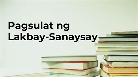 Pagsulat Ng Lakbay Sanaysay Youtube