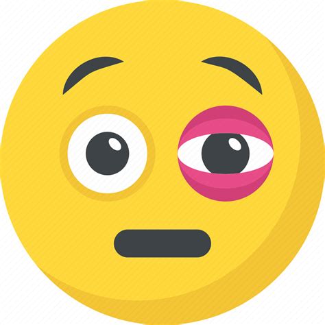 Black Eye Emoji Hurt Ill Sick Sore Eye Icon Download On Iconfinder