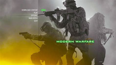 Call Of Duty Modern Warfare 2 Multiplayer Menu Theme Youtube