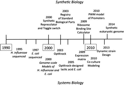 Timeline Showing Several Major Developments In Synthetic Biology And Download Scientific