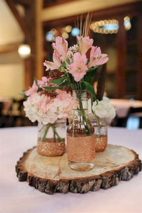 10 Marvelous DIY Rustic & Cheap Wedding Centerpieces Ideas | Diy