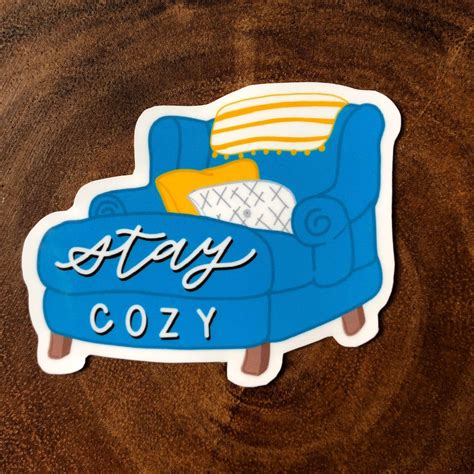 Stay Cozy Sticker Cozy Fall Sticker Fall Fun Sticker Etsy Italia