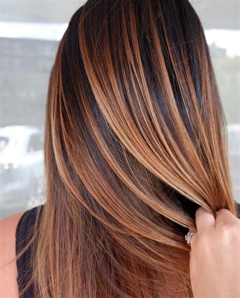 fall color trend 68 warm balayage looks haircolor brunette hair color