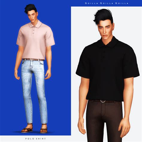 Polo Shirt Sims 4 Cc And Mods Sims 4 Male Clothes Sims 4 Men