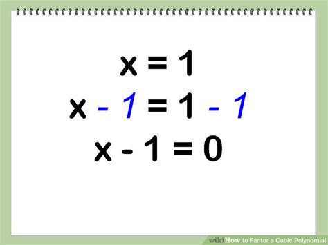 Once you have removed a factor, you can find a solution using factorization. How to Factor a Cubic Polynomial: 12 Steps (with Pictures)