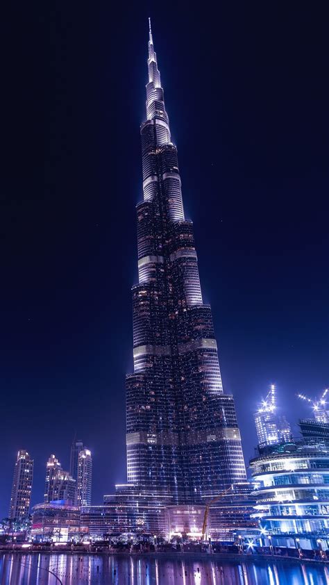 1080x1920 Burj Khalifa Dubai Night Iphone 76s6 Plus Pixel Xl One