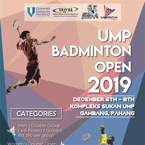 Nonton online berita dan info badminton german open 2018 terupdate hanya di vidio. UMP Badminton Open 2019 - Photos | Facebook