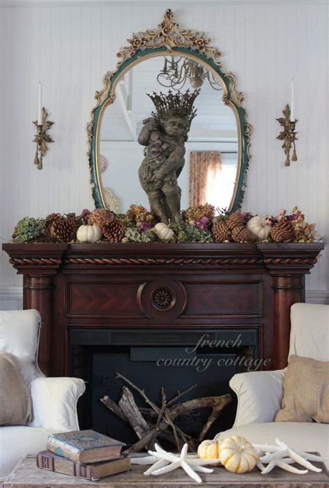 Natural Autumn Mantel French Country Cottage