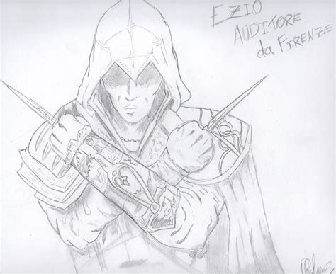 Assassins Creed Ezio Drawing By K Dragoart