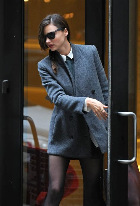 Miranda Kerr Leggy Wearing Black Pantyhose Mini Skirt On Her Way To A Business Porn Pictures