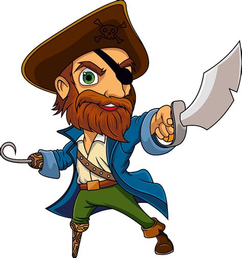 Pirate Vector Graphics Clip Art Image Illustration Pirate Png Images