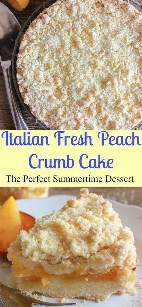 There is more to italian food than just pasta. Italian Fresh Peach Crumb Cake, a delicious easy fresh ...