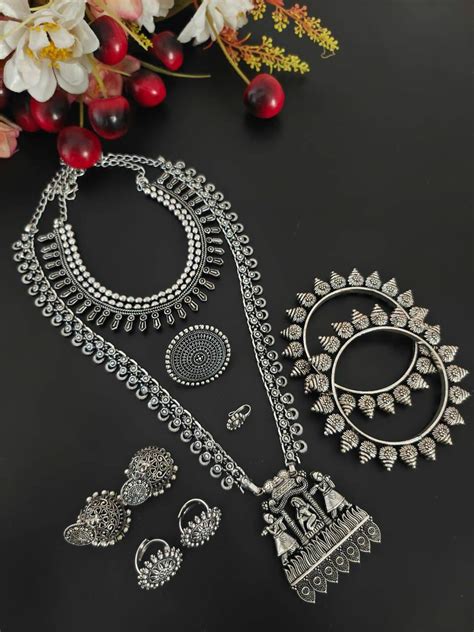 Buy Online Indian Jewellery Radha Krishna Oxidized German Silver